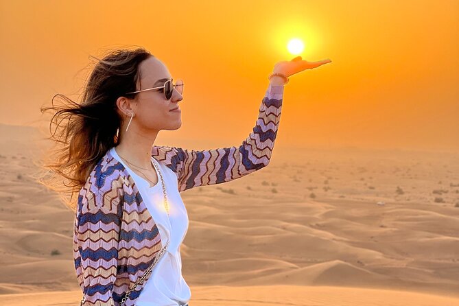 Desert Safari Tour with Camel Ride and BBQ Dinner in VIP Camp - From Dubai hotel pickup to Lahbab’s red dunes