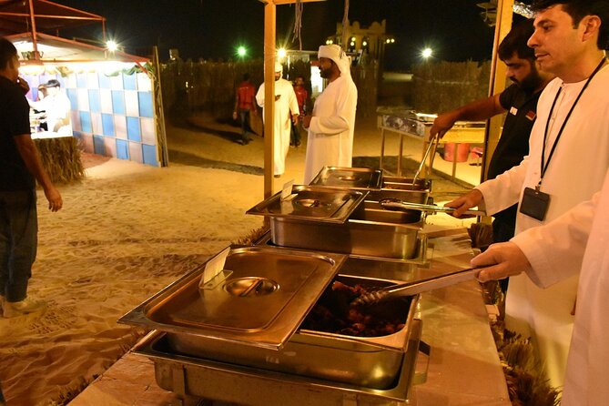 Desert Safari with BBQ Dinner from Dubai - A barbecue buffet with more than 20 dishes