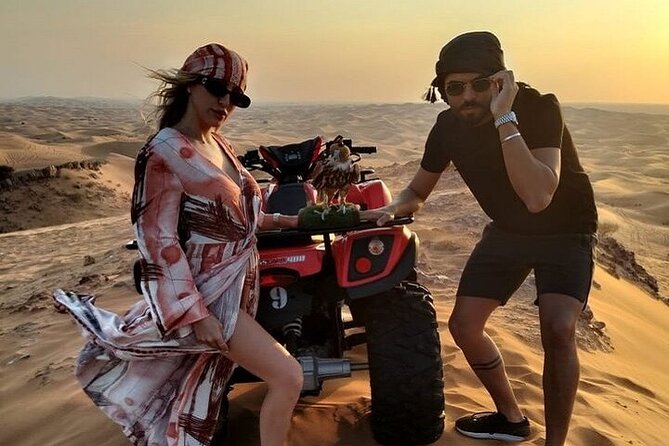 Desert Safari With BBQ Dinner, Quad Ride And And Sand-boarding - Tanoura, belly dancing, and fire performances