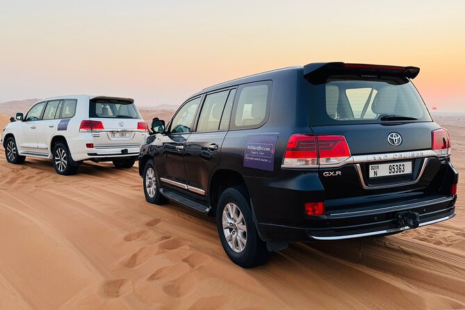 Desert Safari with Dune bashing BBQ Dinner and More Activities - Red Sands dune bashing for 25 minutes