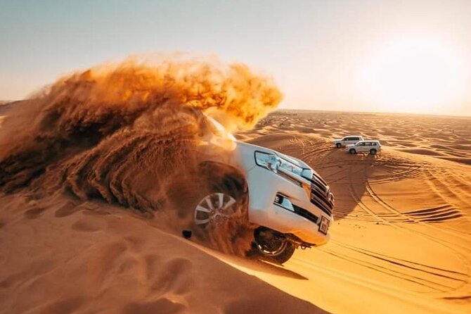 Desert Tour by ATV OR Buggy Self-drive, BBQ Dinner and Camel Ride - Sandboarding and the sunset photo stop