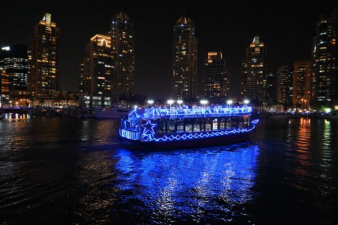 Dhow Cruise with Dinner at Dubai Marina - The two-hour cruise and its best views