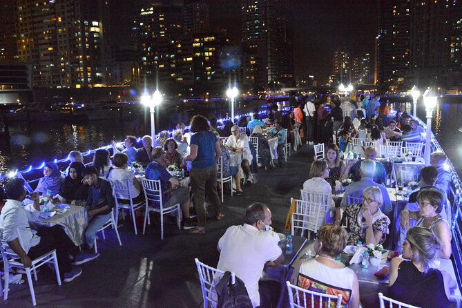 Dhow Cruise with Dinner at Dubai Marina - Arriving at Dubai Harbour and boarding