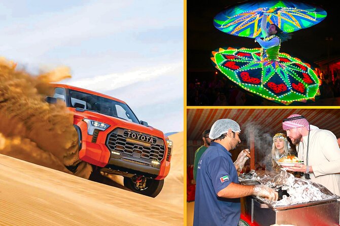 Dinner in the Desert with Traditional Show & Optional Activities - The evening at a glance