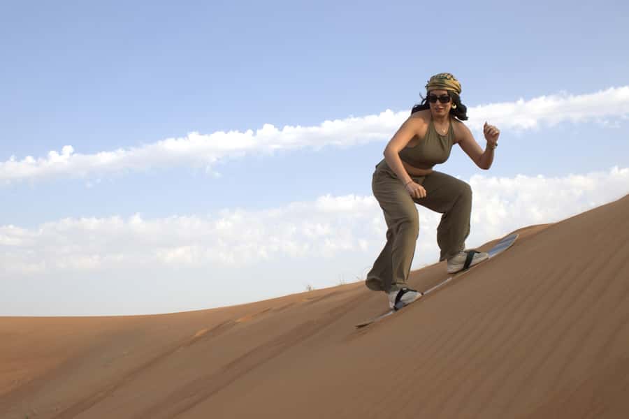 Dubai: 3000cc V6 Dune Buggy & Sandboarding -Private Tour - The guest lounge adds comfort before and after