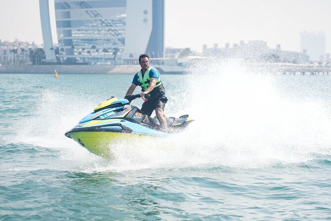 Dubai: 30min Jet Ski: Burj Al Arab w Pics, Videos, free Ice Cream - Complimentary photos and videos near the Burj Al Arab