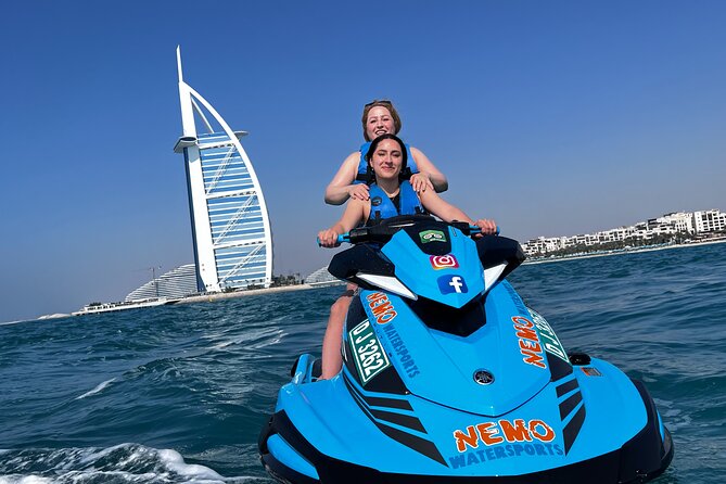 Dubai: 30min Jet Ski: Burj Al Arab w Pics, Videos, free Ice Cream - Finishing with ice cream at Lumiere Café