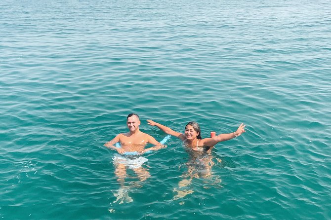 Dubai 3h Sea escape: Swim! Tan! Sightsee! - The swim stop in warm Gulf water