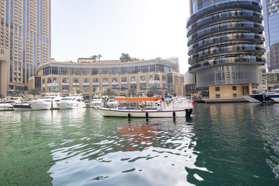 Dubai: Abra Boat Tour in Dubai Marina, Ain Dubai, JBR - Dubai Marina is the main visual reward