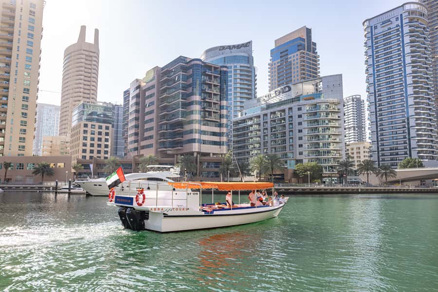 Dubai: Abra Boat Tour in Dubai Marina, Ain Dubai, JBR - Ain Dubai is the best photo stop