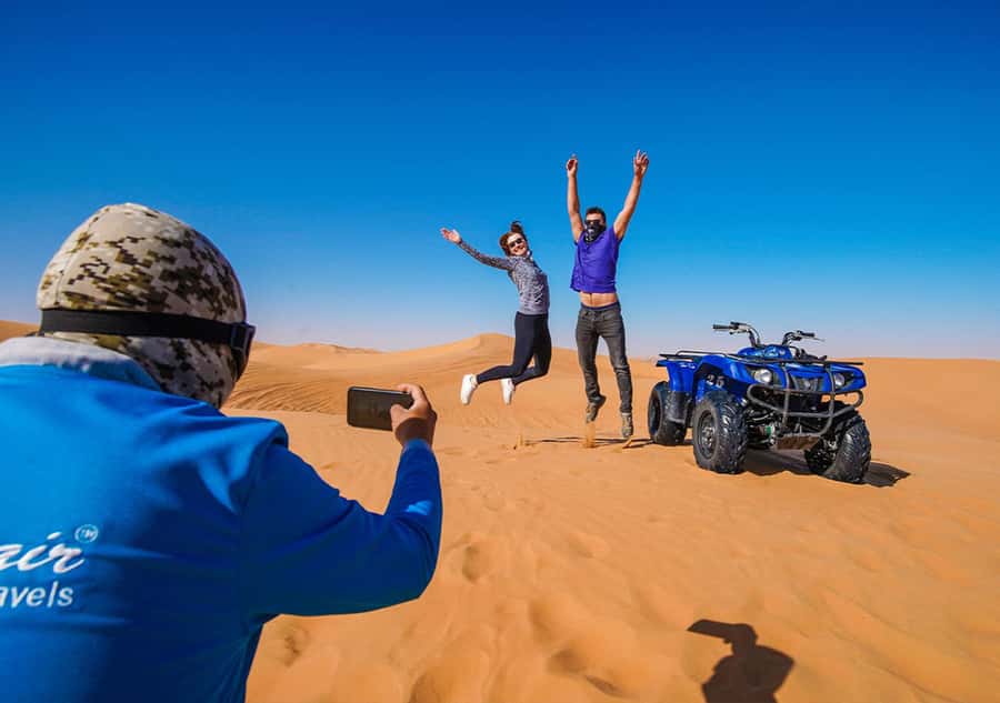 Dubai: Adventure Quad Bike Safari, Camel Ride & Refreshment - Refreshments, shade, and a chance to cool down