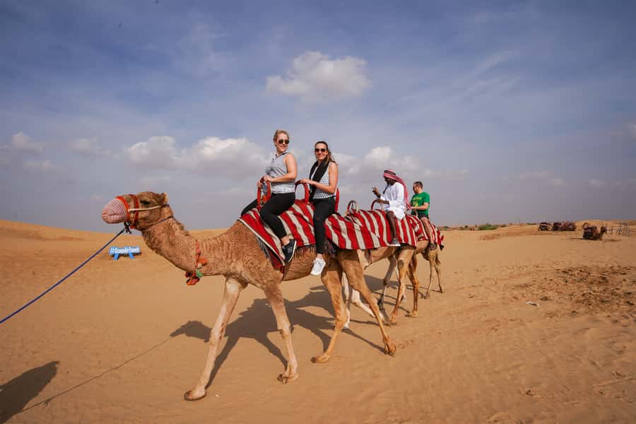Dubai: Adventure Quad Bike Safari, Camel Ride & Refreshment - Getting ready for the 60-minute quad bike ride