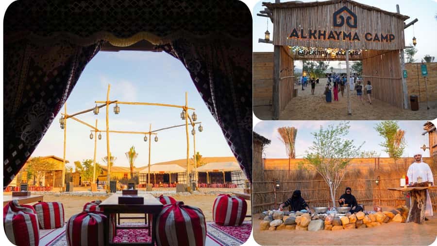 Dubai: Al Khayma Camp Experience with BBQ Dinner - From Dubai Hotel to Red Dunes