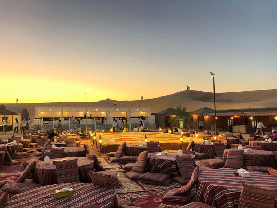Dubai: Bedouin Camp, Dune Safari, Falcon Show & BBQ Dinner - From Dubai hotel pickup to open desert