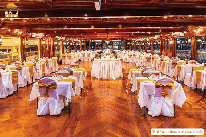Dubai Best Dhow Cruise Dinner Buffet (Multi Cusine) - The two-hour route past old Dubai landmarks