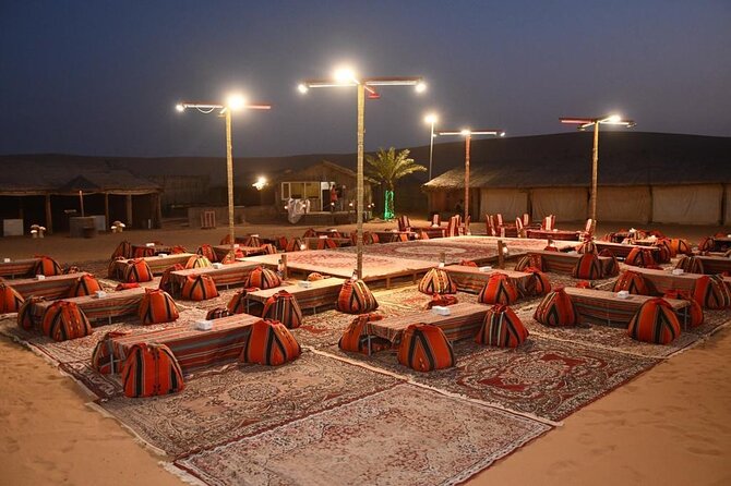 Dubai: Buggy Dune Bashing, Sand Boarding, Camel Ride & Show - The 4x4 transfer to a Bedouin-style camp