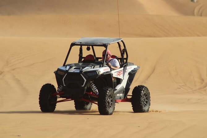 Dubai Buggy Tour in red sands and Desert Safari - The Polaris RZR ride across the red dunes