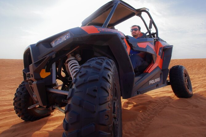 Dubai Buggy Tour in red sands and Desert Safari - Water, heat, and the ride home