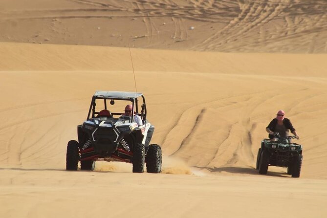Dubai Buggy Tour in red sands and Desert Safari - First stop: briefing and safety gear at Lahbab