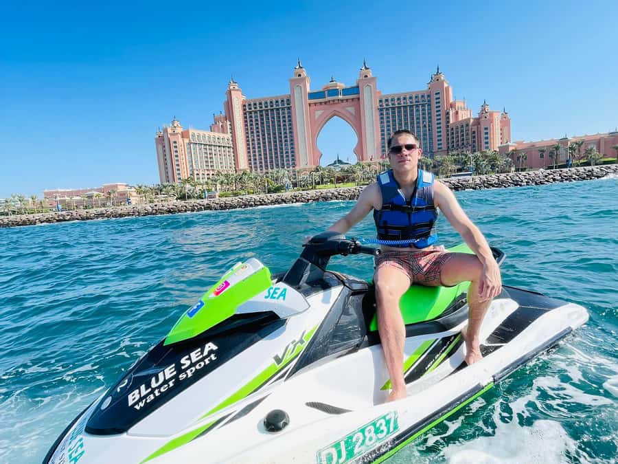 Dubai: Burj Al Arab and Atlantis Jet Ski Tour - Racing out from Umm Suqeim
