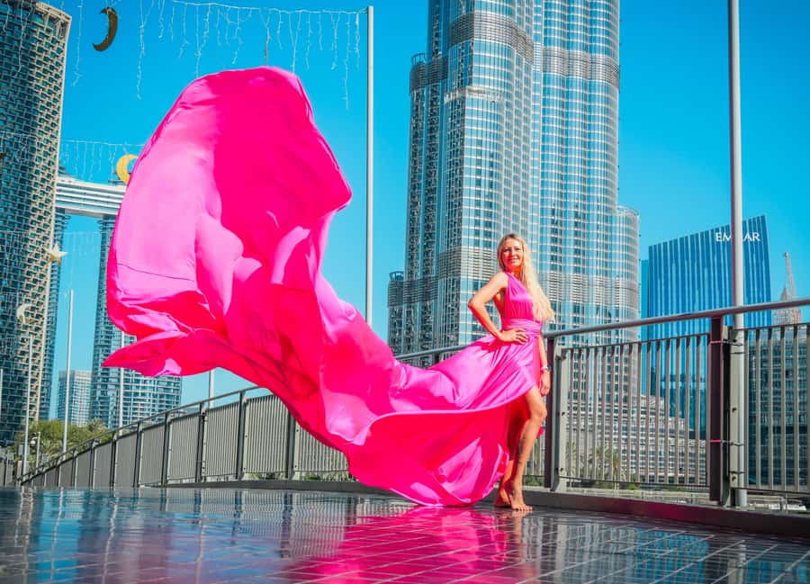 Dubai: Burj Khalifa Flying Dress Videography Shoot - Practical advice for a smoother morning