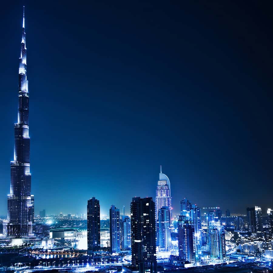 Dubai by Night City Tour with Fountain Show - Dubai Marina turns into a yacht-lit postcard