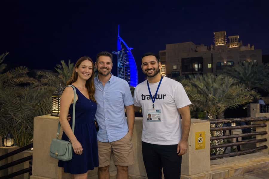 Dubai by Night with Burj Khalifa Entrance Ticket - Palm Jumeirah and Atlantis by evening light