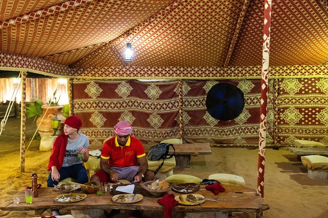 Dubai Camel Desert Safari, Traditional Meal & Heritage Activities - Coffee, bread, henna, and shisha