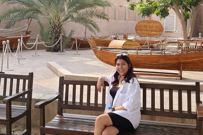 Dubai City Tour of Souks, Boat, Blue Mosque, Frame & Burj Khalifa - Crossing Dubai Creek by abra