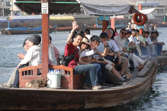 Dubai City Tour (Old & New) Desert Safari, BBQ, Camel Ride, Shows - Crossing Dubai Creek by abra