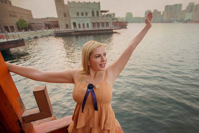 Dubai Creek Dhow Sightseeing Cruise - Rolex Twin Towers and the Old Dubai view