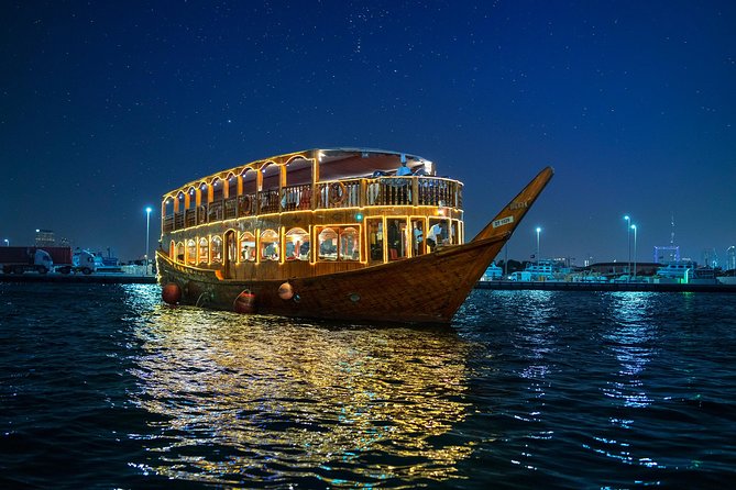 Dubai Creek Luxury Dhow Dinner Cruise with Optional Transfer - What the two-hour cruise actually offers