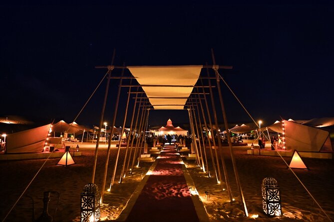 Dubai Desert Camp Dinner with BBQ, Dinner, Camel Ride & Shows - The caravanserai idea gives the camp some character
