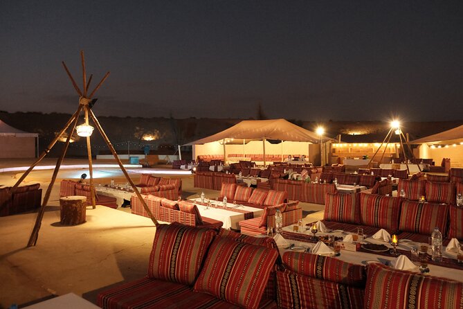 Dubai Desert Camp Dinner with BBQ, Dinner, Camel Ride & Shows - Camel riding is brief, simple, and fun
