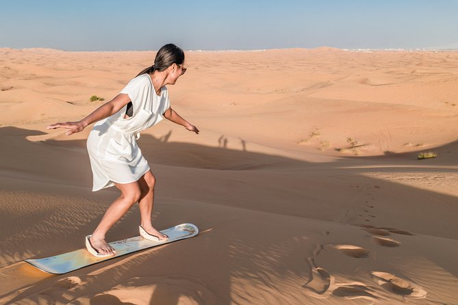 Dubai Desert Discovery: Red Dunes Safari, Sandboard & Camel Ride - Leaving Dubai for Lahbab’s red dunes