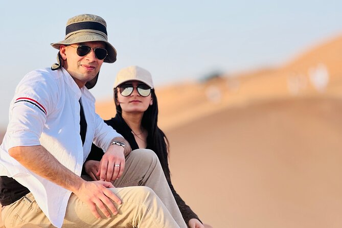 Dubai Desert Safari, BBQ, Live Shows, Camel, Sandboard (7-Hours) - Fire, belly dancing, and Tanura after dark