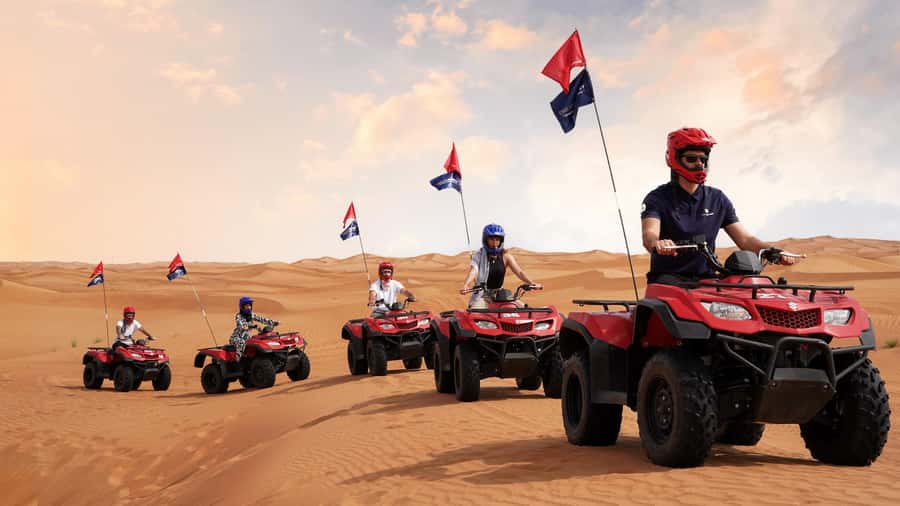 Dubai Desert Safari - Camel Ride, Sandboarding & 30 Min Quad - A 30-minute pause before the action