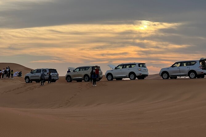Dubai Desert Safari, Camel Ride, Shisha, Henna, Live BBQ & Shows - Leaving Dubai for the Al Madam red dunes