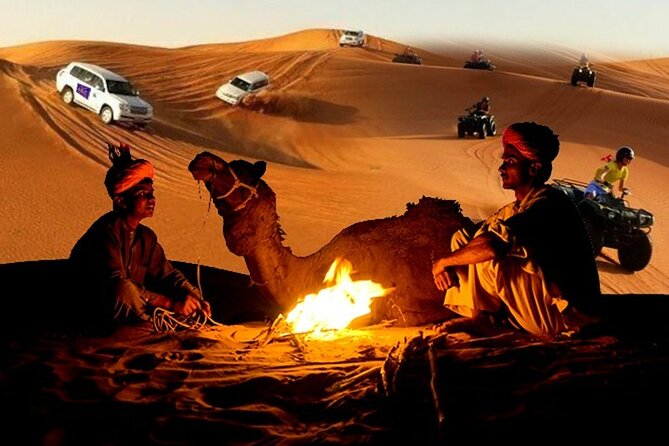 Dubai Desert Safari Dune Bashing, 60min ATV Quad, Camel Ride, BBQ - Lahbab’s 4WD dune-bashing run