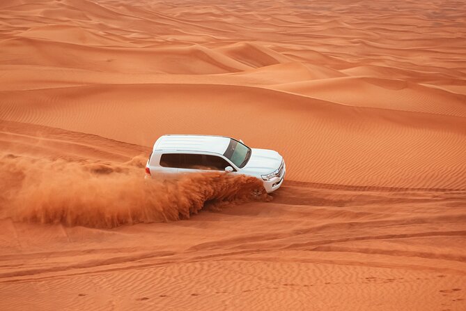 Dubai Desert Safari Dune Bashing, Camel Ride, Sand Boarding, BBQ Dinner. - What $49.99 buys you in the Dubai desert