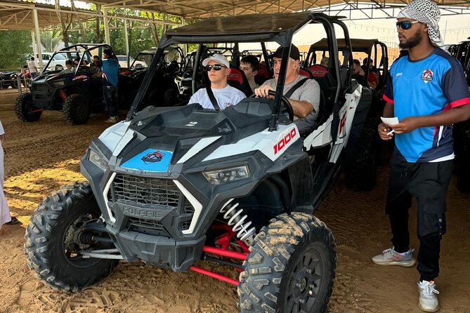 Dubai Desert Safari Dune Bashing, Camel Ride, Sandboarding & BBQ - BBQ buffet and the evening shows