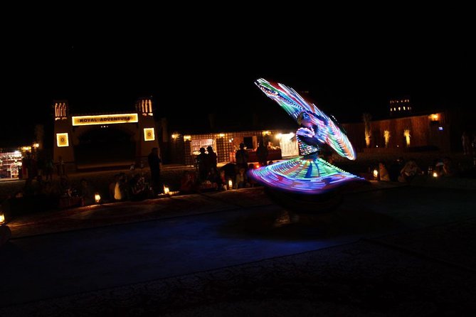 Dubai Desert Safari evening with VIP Treat , BBQ Buffet and Exciting Liveshows - Arriving at Royal Adventure Camp