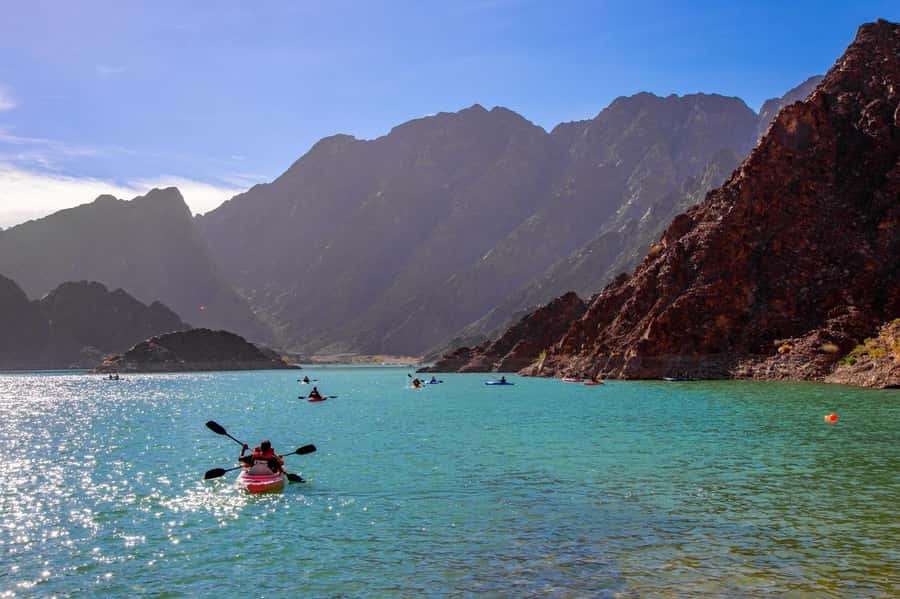 Dubai: Desert Safari or Hatta Tour with Kayaking - Hatta Dam brings calm water to the desert