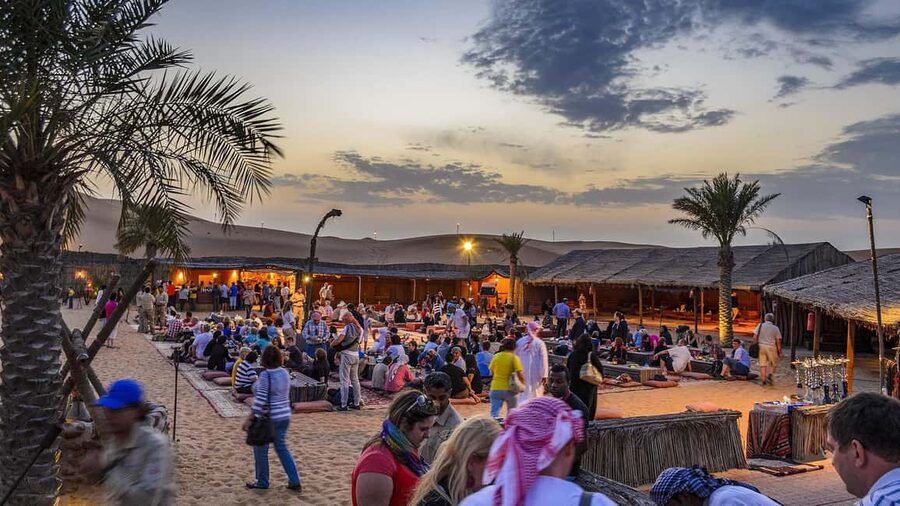 Dubai Desert Safari - Sandboarding, Quad Bike & BBQ Options - BBQ buffet and three evening performances