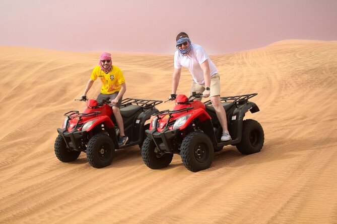 Dubai Desert Safari with Adventure Quad Bike and Buggy Ride - Sandboarding gives the engines a rest