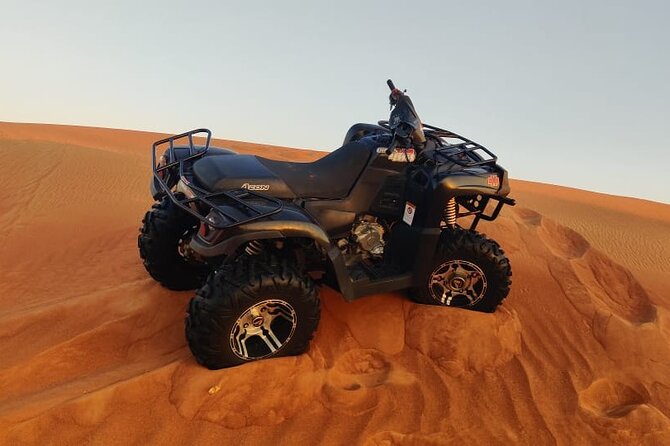 Dubai Desert Safari with ATV(optional)& Sandboarding Experience with BBQ Dinner - Key points at a glance