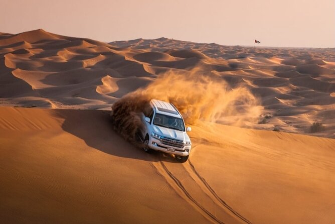 Dubai Desert Safari with Camel Ride, Sand surf, & BBQ Dinner - The six-and-a-half-hour plan at a glance
