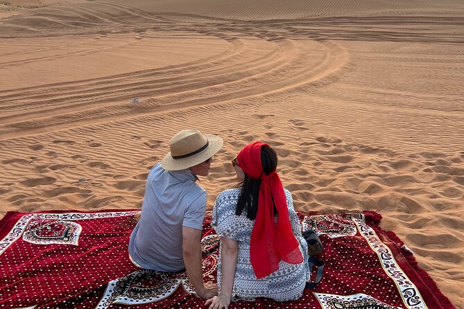 Dubai Desert Safari with Camel Ride, Sand surf, & BBQ Dinner - Shawarma, falafel, and the BBQ dinner