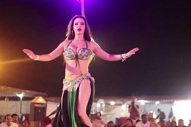 Dubai Desert Safari with Camel Riding and Belly Dance - Sunset over the sand