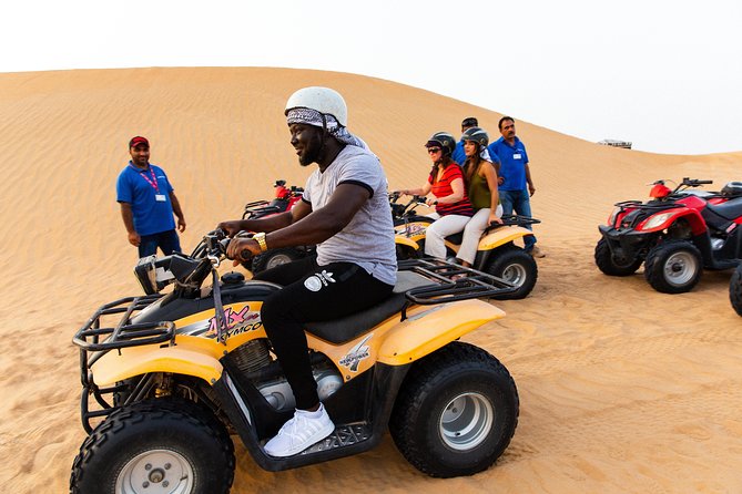 Dubai Desert Safari with Quads, BBQ Dinner, Camel ride, & Shows - The camel farm and short ride